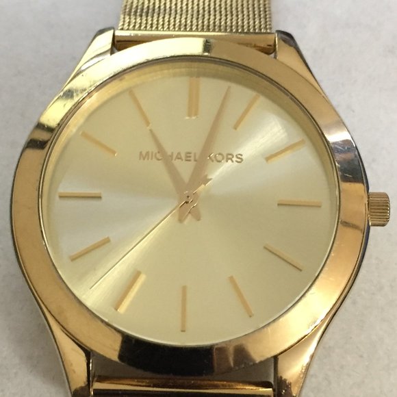 MICHAEL KORS Slim Runway Gold-tone Mesh Band Watch - Picture 4 of 4